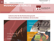 Tablet Screenshot of musikschule-goerlitz.de